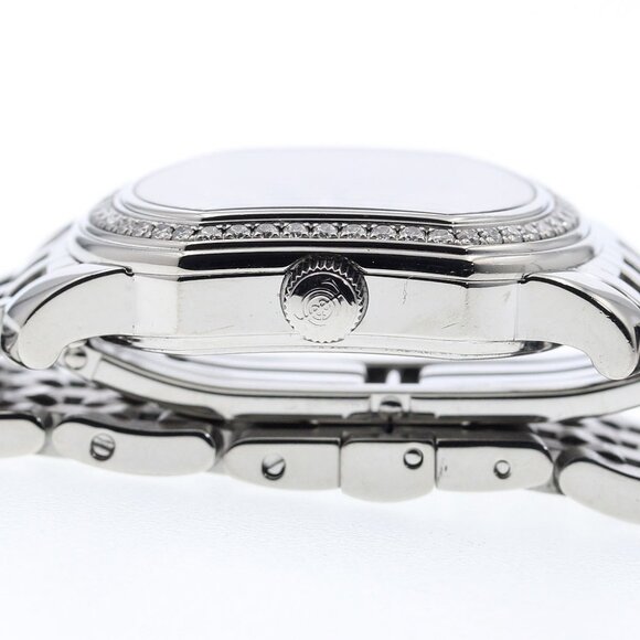 TIFFANY&Co. Mark coupe Diamond Bezel Silver Dial Quartz Ladies Watch_894689